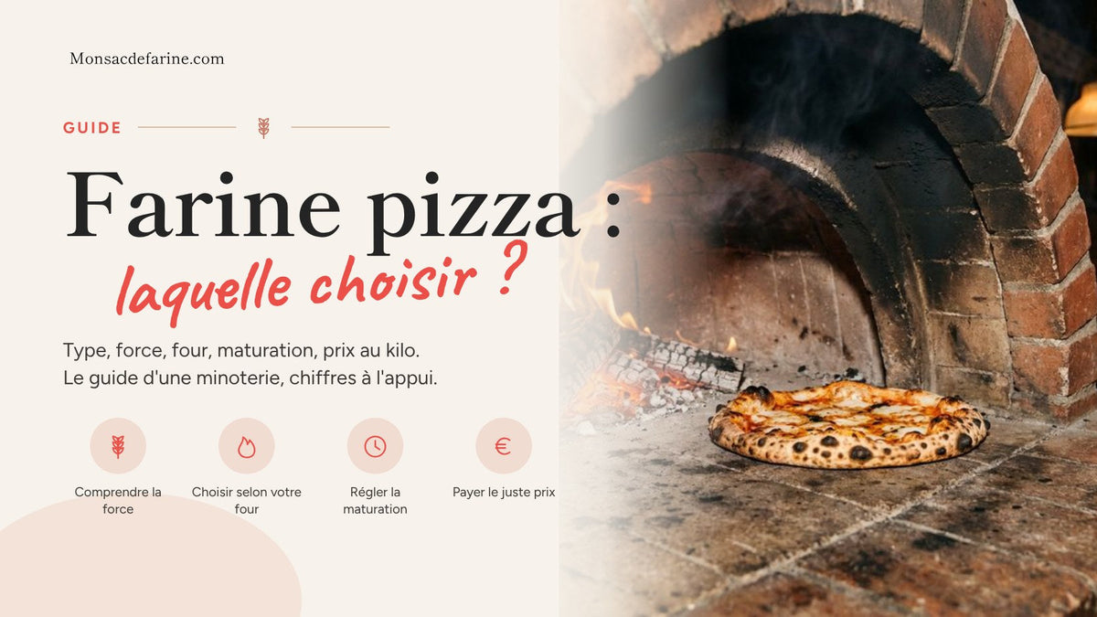 Farine pizza : laquelle choisir ? Guide de la Minoterie Planchot, pizza cuite au four à bois