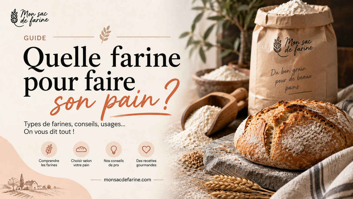 Sac de farine Mon Sac de Farine et pain de campagne maison, guide pour choisir sa farine à pain